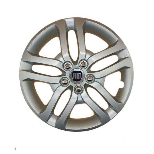 AK Автомобільні модельні колпаки R16, A178, сріблясті з логотипом Fiat (Комплект 4 шт.) AK Автомобільні модельні колпаки R16, A178, сріблясті з логотипом Fiat (Комплект 4 шт.)