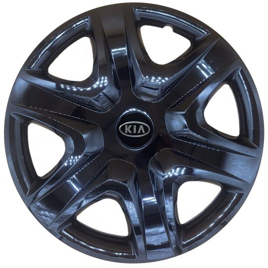 AK Автомобільні модельні колпаки R15, A191, чорні з логотипом Kia (Комплект 4 шт.) AK Автомобільні модельні колпаки R15, A191, чорні з логотипом Kia (Комплект 4 шт.)