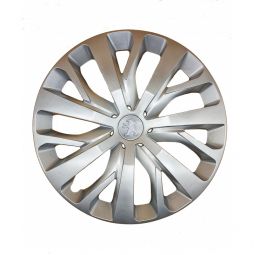 AK Автомобільні модельні колпаки R16, A205, сріблясті з сірим логотипом Peugeot (Комплект 4 шт.) AK Автомобільні модельні колпаки R16, A205, сріблясті з сірим логотипом Peugeot (Комплект 4 шт.)