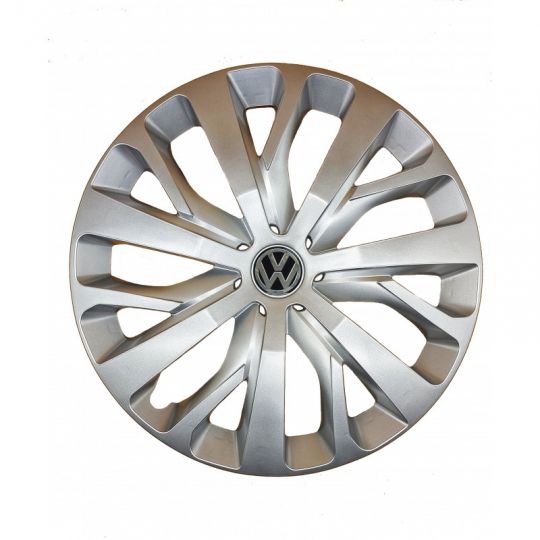 AK Автомобільні модельні колпаки R16, A205, сріблясті з логотипом Volkswagen (Комплект 4 шт.) AK Автомобільні модельні колпаки R16, A205, сріблясті з логотипом Volkswagen (Комплект 4 шт.)