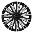 ARGO Copra Silver&Black R14 Колпаки для колес с логотипом Audi (Комплект 4 шт.)