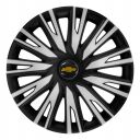 ARGO Copra Silver&Black R14 Колпаки для колес с логотипом Chevrolet (Комплект 4 шт.)