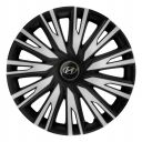 ARGO Copra Silver&Black R15 Колпаки для колес с логотипом Hyundai (Комплект 4 шт.)