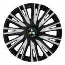 ARGO Copra Silver&Black R14 Колпаки для колес с логотипом Mitsubishi (Комплект 4 шт.)