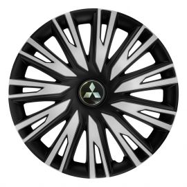 Колпаки Argo Copra Silver&Black R14 Mitsubishi (Комплект 4 шт.)
