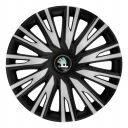 ARGO Copra Silver&Black R14 Колпаки для колес с логотипом Skoda (Комплект 4 шт.)