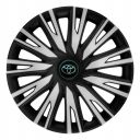 ARGO Copra Silver&Black R16 Колпаки для колес с логотипом Toyota (Комплект 4 шт.)