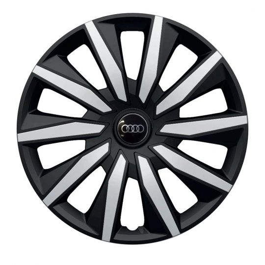 Колпаки Argo Decente Silver&Black R16 Audi (Комплект 4 шт.)