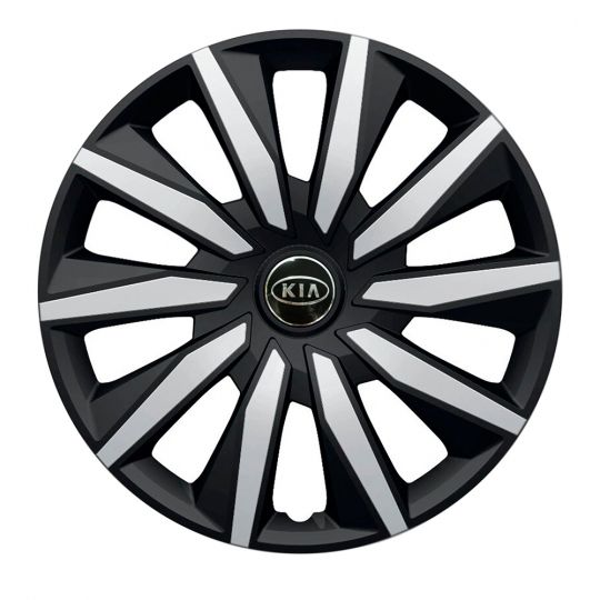 Колпаки Argo Decente Silver&Black R16 Kia (Комплект 4 шт.)