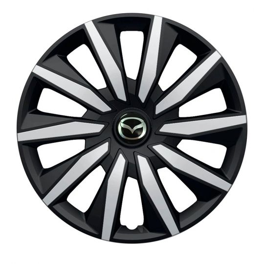 Колпаки Argo Decente Silver&Black R16 Mazda (Комплект 4 шт.)