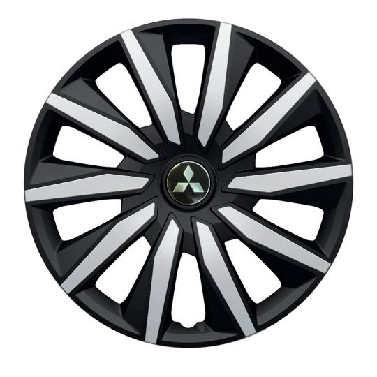 Колпаки Argo Decente Silver&Black R16 Mitsubishi (Комплект 4 шт.)