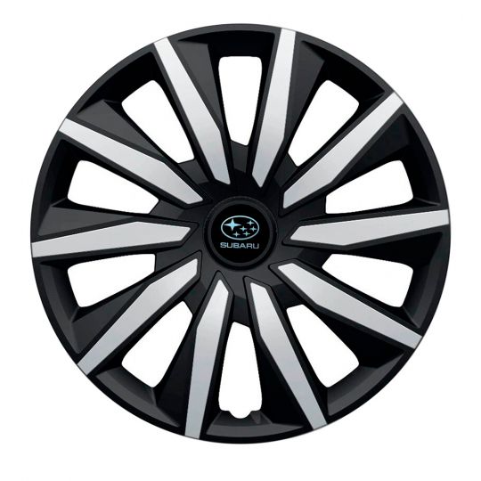 Колпаки Argo Decente Silver&Black R15 Subaru (Комплект 4 шт.)