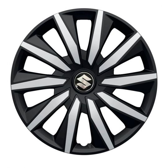 Колпаки Argo Decente Silver&Black R16 Suzuki (Комплект 4 шт.)
