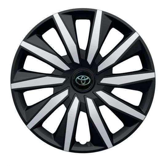 Колпаки Argo Decente Silver&Black R16 Toyota (Комплект 4 шт.)