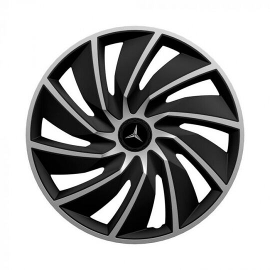 Колпаки Argo Turbo Silver&Black R14 Mercedes-Benz (Комплект 4 шт.)