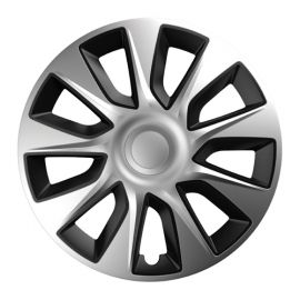 ELEGANT Stratos Silver&Black R13 КОЛПАКИ ДЛЯ КОЛЕС (Комплект 4 шт.)