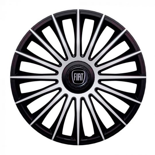 Колпаки J-tec Austin Silver&Black R13 Fiat (Комплект 4 шт.)