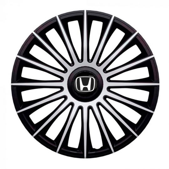 Колпаки J-tec Austin Silver&Black R13 Honda (Комплект 4 шт.)