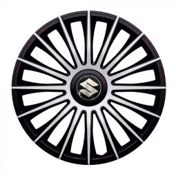 Колпаки J-tec Austin Silver&Black R13 Suzuki (Комплект 4 шт.)