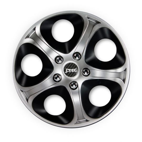 Колпаки J-tec Enfinity Silver&Black R14 (Комплект 4 шт.)