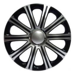 Колпаки J-tec MODENA BLACK SILVER (Комплект 4 шт.)