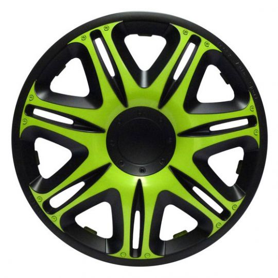 Колпаки J-tec NASCAR GREEN BLACK (Комплект 4 шт.)