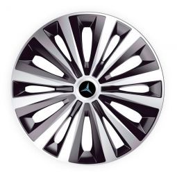 Колпаки J-tec Multi Silver&Black R16 Mercedes-Benz (Комплект 4 шт.)