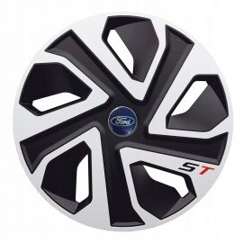 J-TEC ST Silver&Black R14 Колпаки для колес с логотипом Ford (Комплект 4 шт.)