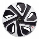 J-TEC ST Silver&Black R16 Колпаки для колес с логотипом Hyundai (Комплект 4 шт.)