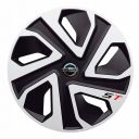 J-TEC ST Silver&Black R13 Колпаки для колес с логотипом Nissan (Комплект 4 шт.)
