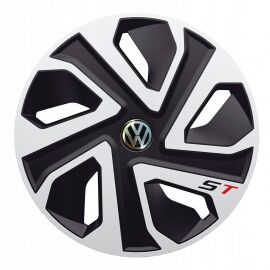 J-TEC ST Silver&Black R14 Колпаки для колес с логотипом Volkswagen (Комплект 4 шт.)