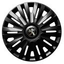 Колпаки Jawoplast Alpha Black R14 Peugeot (Комплект 4 шт.)