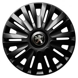 Колпаки Jawoplast Alpha Black R15 Peugeot (Комплект 4 шт.)
