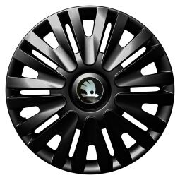 Колпаки Jawoplast Alpha Black R14 Skoda (Комплект 4 шт.)