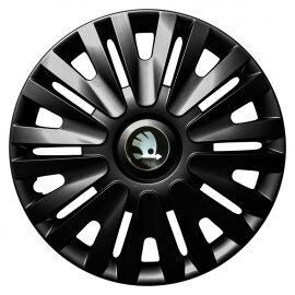 Колпаки Jawoplast Alpha Black R15 Skoda (Комплект 4 шт.)