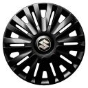 Колпаки Jawoplast Alpha Black R15 Suzuki (Комплект 4 шт.)