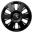 Колпаки Jawoplast Omega Black R15 Peugeot (Комплект 4 шт.)