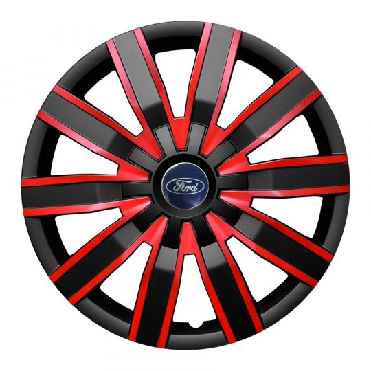 Колпаки Jawoplast Volare Duo Black-Red R16 Ford (Комплект 4 шт.)