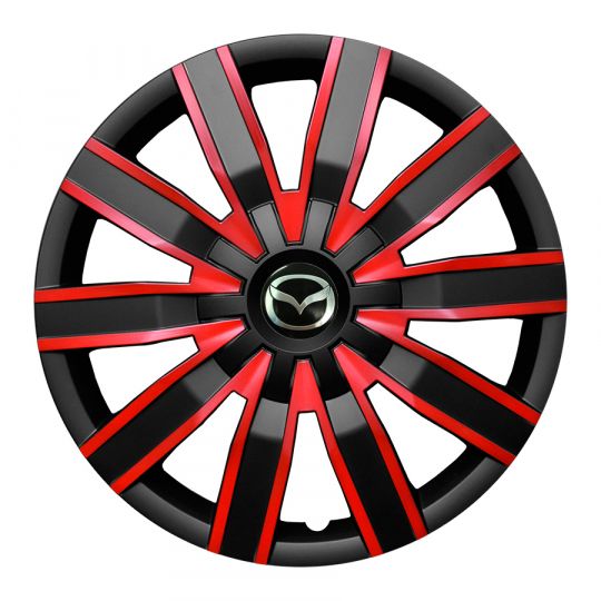 Колпаки Jawoplast Volare Duo Black-Red R16 Mazda (Комплект 4 шт.)