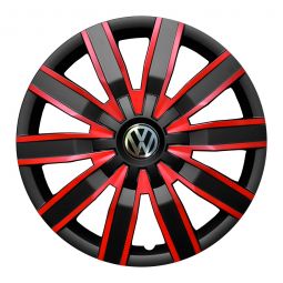 Колпаки Jawoplast Volare Duo Black-Red R15 Volkswagen (Комплект 4 шт.)