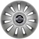 Kenguru Колпаки для колес Rex Nissan Серые R16" (Комплект 4 шт.)