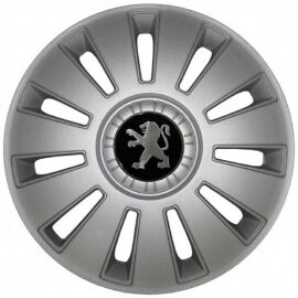 Kenguru Колпаки для колес Rex Peugeot Серые R16" (Комплект 4 шт.)