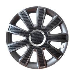 LEOPLAST Flash Carbon grafit КОЛПАКИ ДЛЯ КОЛЕС (Комплект 4 шт.)