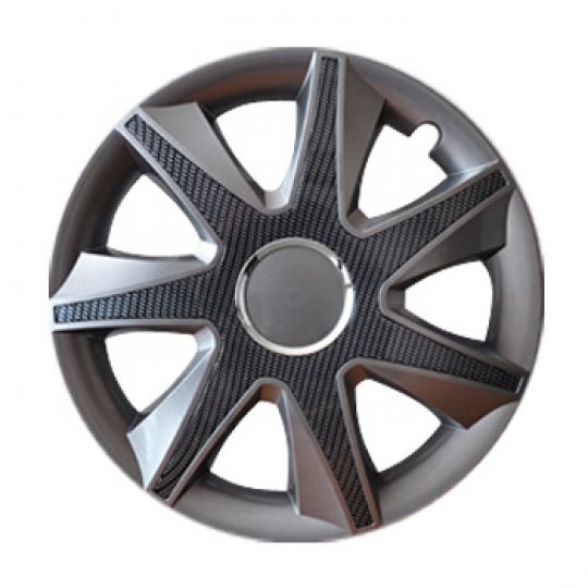 LEOPLAST Run Carbon grafit КОЛПАКИ ДЛЯ КОЛЕС (Комплект 4 шт.)