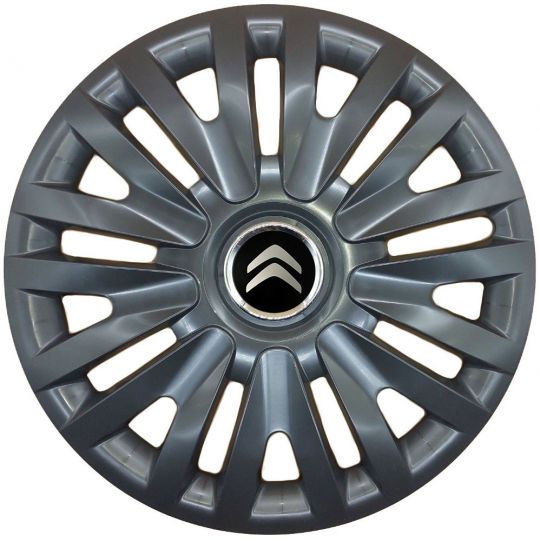 Колпаки SJS 313 Black R15 Citroen (Комплект 4 шт.)