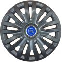 Колпаки SJS 313 Black R15 Fiat NEW (Комплект 4 шт.)