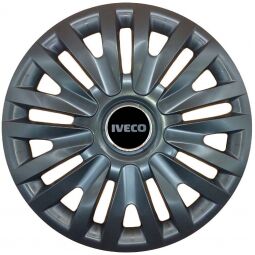 Колпаки SJS 313 Black R15 Iveco (Комплект 4 шт.)