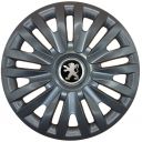 Колпаки SJS 313 Black R15 Peugeot (Комплект 4 шт.)