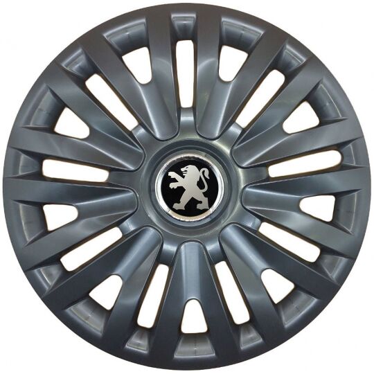 Колпаки SJS 313 Black R15 Peugeot (Комплект 4 шт.)