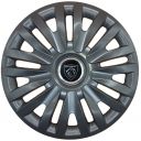 Колпаки SJS 313 Black R15 Peugeot NEW (Комплект 4 шт.)